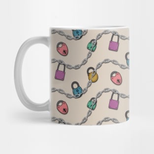 Padlocks pattern Mug